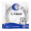 Патч-корд U/UTP кат.6 PC-UTP-RJ45-Cat.6-5m-LSZH 2xRJ45/8p8c неэкранир. LSZH 5м сер. Cabeus 8881c