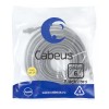 Патч-корд U/UTP кат.6 PC-UTP-RJ45-Cat.6-15m 2xRJ45/8p8c неэкранир. PVC 15м сер. Cabeus 8790c