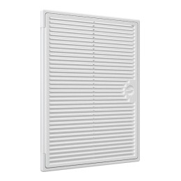 Люк-дверца Декофот ревизионная накладная 300х400мм с ручкой-задвижкой АБС бел. EVECS 3040ДФ