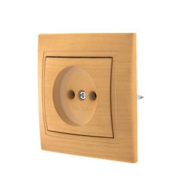 Розетка 1-м Mira без заземл. керамика ясень LEZARD 701-4747-121