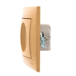 Розетка 1-м Mira без заземл. керамика ясень LEZARD 701-4747-121