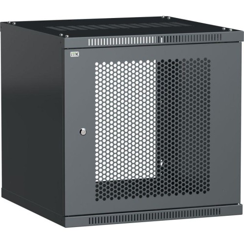 Шкаф LINEA WE 12U 600х650мм дверь перфорированная черн. ITK LWE5-12U67-PF