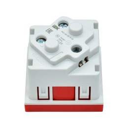 Розетка PRIMER 45град. с заземл. защ. шторки винт. зажим РКС-20-32-П-45 красн. IEK PR-KK40D-RSZH-2-2