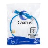 Патч-корд U/UTP кат.6 PC-UTP-RJ45-Cat.6-0.5m-BL 2xRJ45/8p8c неэкранир. PVC 0.5м син. Cabeus 8676c