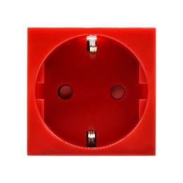 Розетка PRIMER с заземл. защ. шторки винт. зажим РКС-20-32-П-К красн. IEK PR-KK40D-RSZH-2-2-K04
