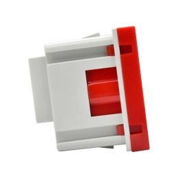 Розетка PRIMER с заземл. защ. шторки винт. зажим РКС-20-32-П-К красн. IEK PR-KK40D-RSZH-2-2-K04