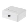 Корпус настенной розетки под 2 модуля Keystone Jack бел. Rexant 03-0251