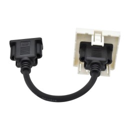 Розетка 1мод. VGA M/M РКМ-10-20-П бел. PRIMER IEK PR-KK40D-RV-0-1-K01