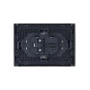 Розетка 2-м СП FORTE&PIANO FP525 10А без заземл. защ. шторки безвинт. крепл. сталь IEK FP-R23-10-1-K