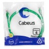 Патч-корд U/UTP кат.6 PC-UTP-RJ45-Cat.6-1.5m-GN 2xRJ45/8p8c неэкранир. PVC 1.5м зел. Cabeus 8685c