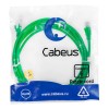 Патч-корд U/UTP кат.6 PC-UTP-RJ45-Cat.6-3m-GN 2xRJ45/8p8c неэкранир. PVC 3м зел. Cabeus 8687c