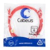Патч-корд U/UTP кат.6 PC-UTP-RJ45-Cat.6-2m-RD 2xRJ45/8p8c неэкранир. PVC 2м красн. Cabeus 8693c