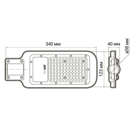 Светильник светодиодный PSL 07 30Вт 5000К IP65 AC180-260 уличный ДКУ Pro JazzWay 5041035