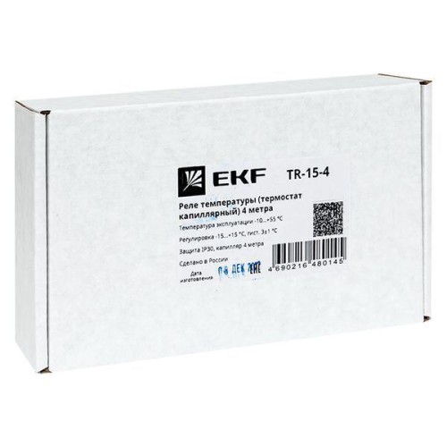 Реле температуры (термостат капиллярный) 4м TR-15-4 EKF TR-15-4