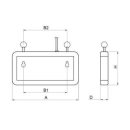 Указатель эвакуационный TLEM 01-22-C12 LED 200х100х24мм "направо/налево" время работы в аварийном ре
