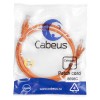 Патч-корд U/UTP кат.6 PC-UTP-RJ45-Cat.6-1m-OR 2xRJ45/8p8c неэкранир. PVC 1м оранж. Cabeus 8698c