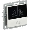 Кнопка звонка BRITE 10А ВС10-1-9-БрБ для отелей с индик. механизм бел. IEK BR-V14-2-10-K01