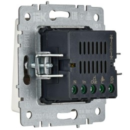 Кнопка звонка BRITE 10А ВС10-1-9-БрБ для отелей с индик. механизм бел. IEK BR-V14-2-10-K01