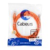 Патч-корд U/UTP кат.6 PC-UTP-RJ45-Cat.6-2m-OR 2xRJ45/8p8c неэкранир. PVC 2м оранж. Cabeus 8700c