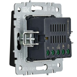 Кнопка звонка BRITE 10А ВС10-1-9-БрЧ для отелей с индик. механизм черн. IEK BR-V14-2-10-K02