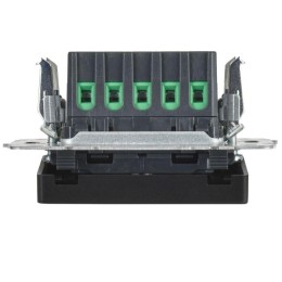 Кнопка звонка BRITE 10А ВС10-1-9-БрЧ для отелей с индик. механизм черн. IEK BR-V14-2-10-K02