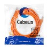 Патч-корд U/UTP кат.6 PC-UTP-RJ45-Cat.6-5m-OR 2xRJ45/8p8c неэкранир. PVC 5м оранж. Cabeus 8702c