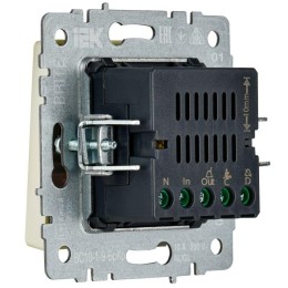 Кнопка звонка BRITE 10А ВС10-1-9-БрКр для отелей с индик. механизм беж. IEK BR-V14-2-10-K10