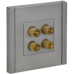 Аудиорозетка 4-м FORTE&PIANO FP539 сталь IEK FP-S40-K46