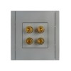 Аудиорозетка 4-м FORTE&PIANO FP539 сталь IEK FP-S40-K46