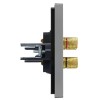 Аудиорозетка 4-м FORTE&PIANO FP539 сталь IEK FP-S40-K46