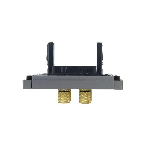 Аудиорозетка 4-м FORTE&PIANO FP539 сталь IEK FP-S40-K46