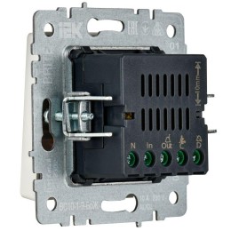 Кнопка звонка BRITE 10А ВС10-1-9-БрЖ для отелей с индик. механизм жемчуж. IEK BR-V14-2-10-K36