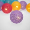 Гирлянда светодиодная "Тайские фонарики "Фейерверк" 5м 25LED прозрачный ПВХ питание USB тепл. бел. N