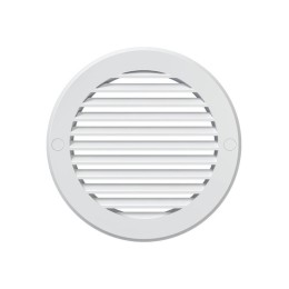 Решетка вентиляционная наружная круглая 161мм фланец 125 StreetLine бел. ERA 12РКН