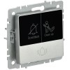 Кнопка звонка BRITE 10А ВС10-1-9-БрА для отелей с индик. механизм алюм. IEK BR-V14-2-10-K47