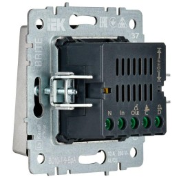 Кнопка звонка BRITE 10А ВС10-1-9-БрА для отелей с индик. механизм алюм. IEK BR-V14-2-10-K47