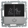 Кнопка звонка BRITE 10А ВС10-1-9-БрС для отелей с индик. механизм сталь IEK BR-V14-2-10-K46