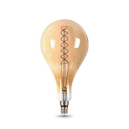 Лампа светодиодная филаментная Black Filament 8Вт A160 грушевидная золотая 2400К тепл. бел. E27 620л