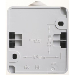 Выключатель 2-кл. ОП Этюд 10А IP44 10AX сер. SE BA10-042C