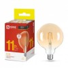 Лампа светодиодная LED-GL-125-deco gold 11Вт шар золотая 3000К тепл. бел. E27 1160лм 230В IN HOME 46