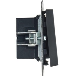 Кнопка звонка BRITE 10А ВС10-1-9-БрГ для отелей с индик. механизм графит IEK BR-V14-2-10-K53