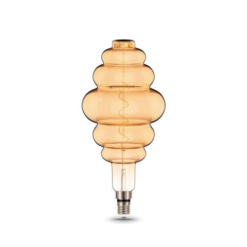 Лампа светодиодная филаментная Black Filament 6Вт Honeycomb золотая 2400К тепл. бел. E27 420лм GAUSS