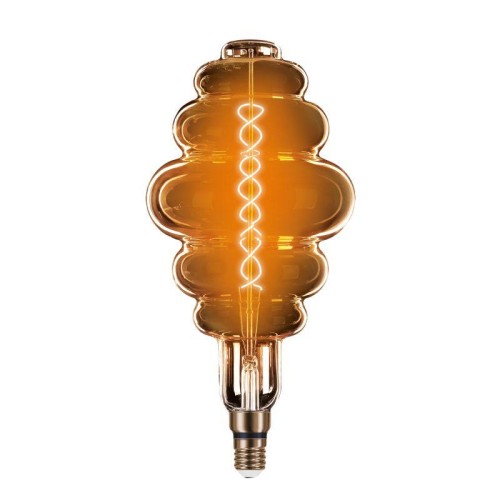 Лампа светодиодная филаментная Black Filament 8Вт Honeycomb тонированная 2700К тепл. бел. E27 380лм