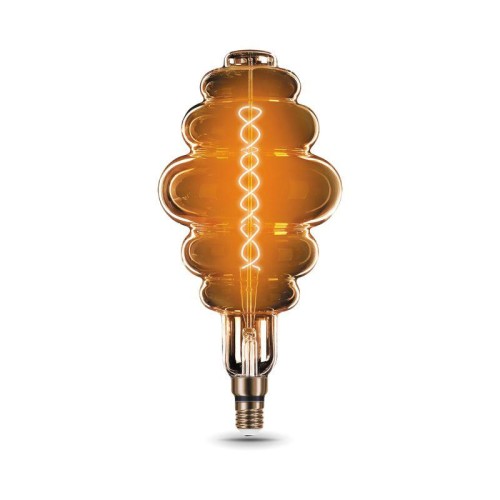 Лампа светодиодная филаментная Black Filament 8Вт Honeycomb тонированная 2700К тепл. бел. E27 380лм