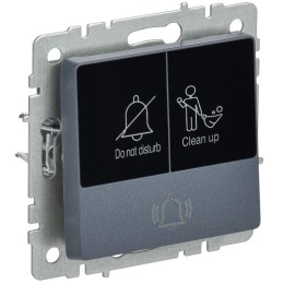 Кнопка звонка BRITE 10А ВС10-1-9-БрМ для отелей с индик. механизм маренго IEK BR-V14-2-10-K35