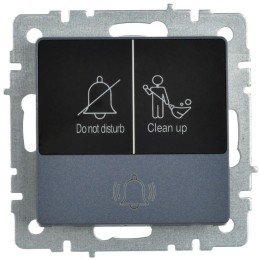 Кнопка звонка BRITE 10А ВС10-1-9-БрМ для отелей с индик. механизм маренго IEK BR-V14-2-10-K35