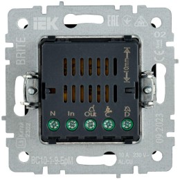 Кнопка звонка BRITE 10А ВС10-1-9-БрМ для отелей с индик. механизм маренго IEK BR-V14-2-10-K35