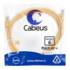 Патч-корд U/UTP кат.6 PC-UTP-RJ45-Cat.6-2m-YL 2xRJ45/8p8c неэкранир. PVC 2м желт. Cabeus 8707c