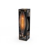 Лампа светодиодная филаментная Black Filament 8Вт T120 цилиндр золотая 2400К тепл. бел. E27 620лм GA