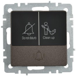 Кнопка звонка BRITE 10А ВС10-1-9-БрТБ для отелей с индик. механизм бронза IEK BR-V14-2-10-K45